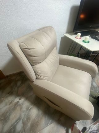 Sillón relax reclinable beige