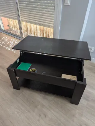 Mesa de centro elevable y extensible