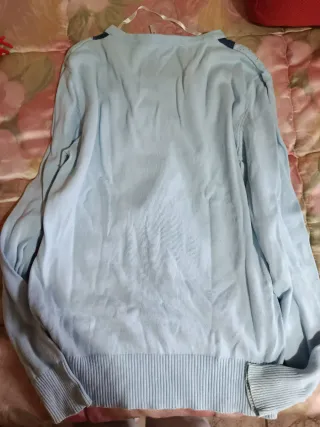 Jersey rombos azul y gris