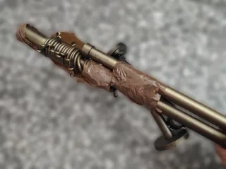 2 barras de cortina cobre metal de 1.72 y 1.62 cm