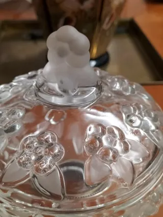 Porta cioccolatini cristallo e argento 925