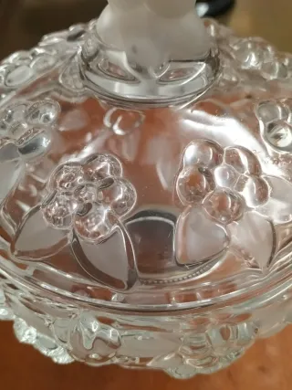 Porta cioccolatini cristallo e argento 925