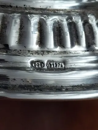 Porta cioccolatini cristallo e argento 925