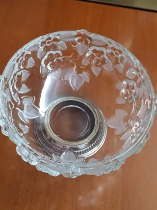 Porta cioccolatini cristallo e argento 925