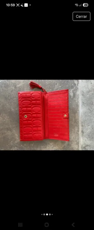 Cartera Carolina Herrera Piel Roja