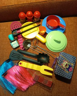 Lote Juguetes Cocina + Sellos + Cajita