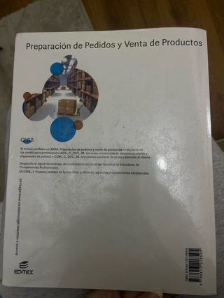 Preparación de pedidos y venta de productos