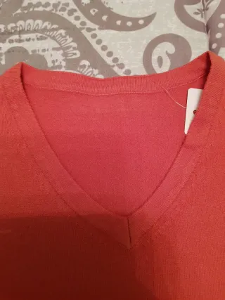 Jersey pico mujer rojo