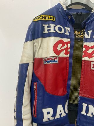 Giacca da Moto in Pelle da Uomo