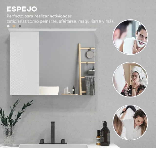 Armadio bagno con specchio