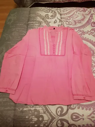 Blusa rosa mujer talla 42