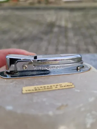 Isqueiro de Mesa Silver Match Alabastro vintage