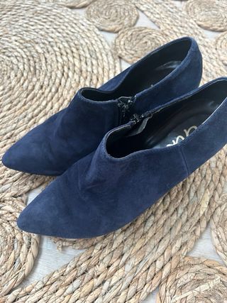 Botines Giko Piel y Ante Azul