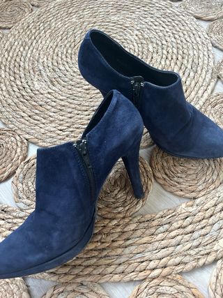 Botines Giko Piel y Ante Azul