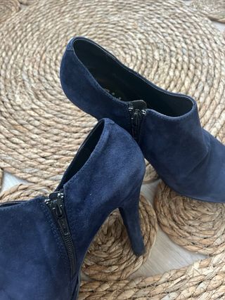 Botines Giko Piel y Ante Azul