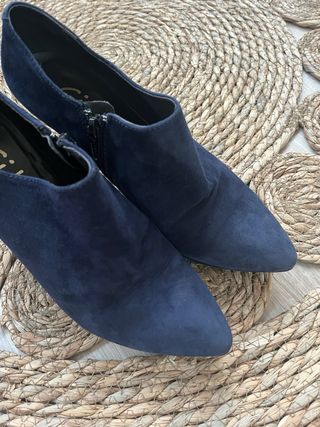 Botines Giko Piel y Ante Azul