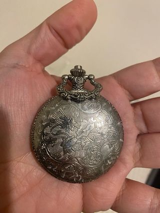 Reloj de bolsillo antiguo tren