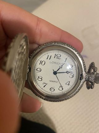 Reloj de bolsillo antiguo tren