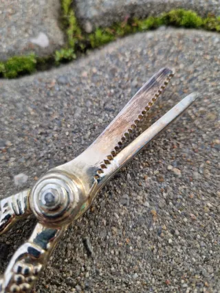 Tesoura Uvas Vintage silver plated