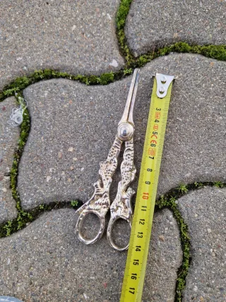 Tesoura Uvas Vintage silver plated