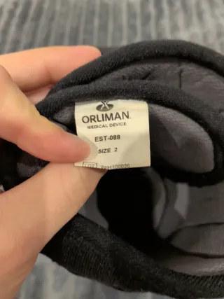 Bota ortopédica negra