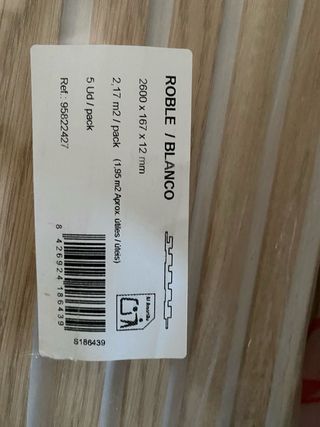 Lamas Palillería Roble y Blanco Leroy Merlin