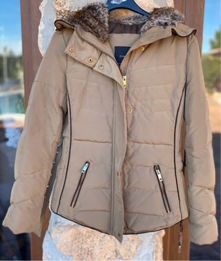 Chaqueta Zara Beige Talla L