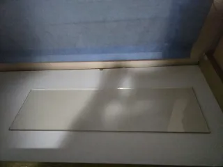 Vidrio para chimenea beige