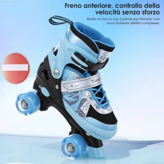 Patines TOMSHOO 4 Ruedas Niña Niño Ajustables