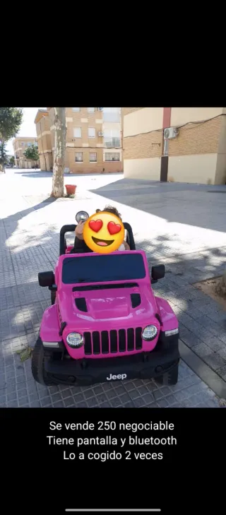 Coche eléctrico Jeep rosa