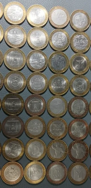 67 Monedas Conmemorativas Rusia 10 Rublos