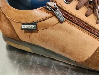 Pikolinos Zapatos Cuero Cordones Cremas