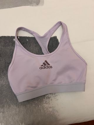 Sujetador deportivo Adidas morado