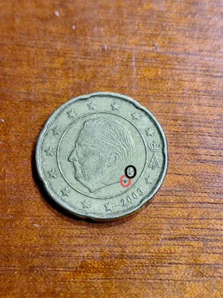 Moneda de 20 Céntimos Euro 2003 con error
