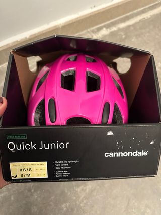 Casco Cannondale Quick Junior Rosa