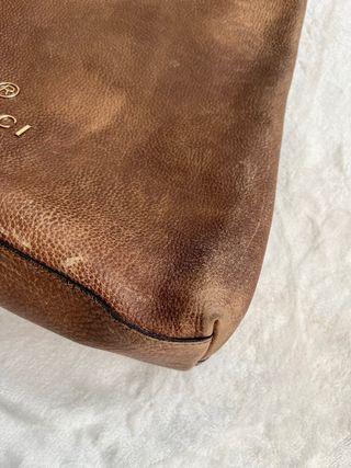 Bolso Gucci Piel Marrón Vintage