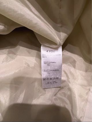 Cazadora Beige Cremallera