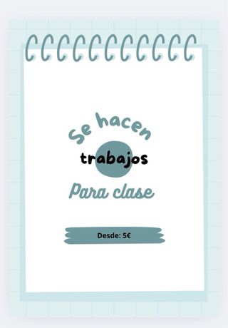 Trabajos y actividades de clase
