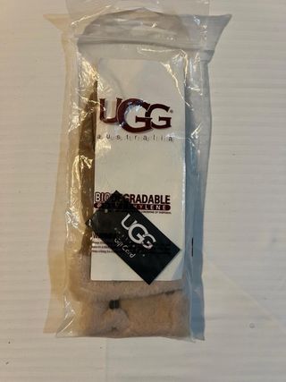 Guanti UGG marroni con pelliccia