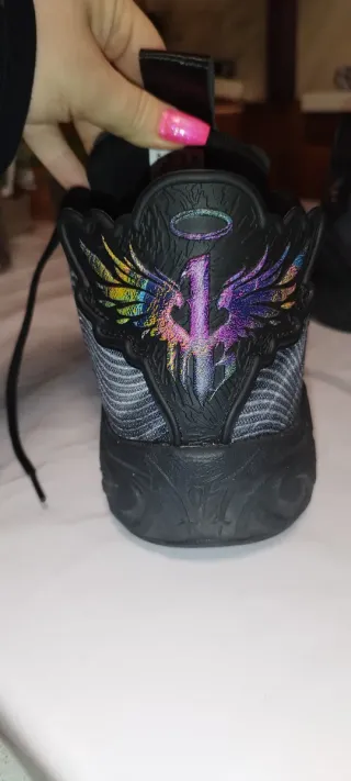 Zapatillas Baloncesto Negras Multicolor