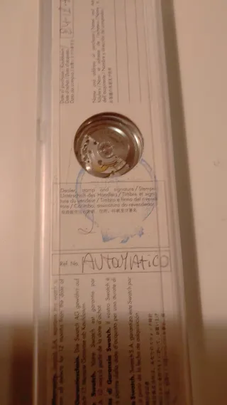 Swatch Automatico Red Ahead 1992 SAK 101 Nuovo.