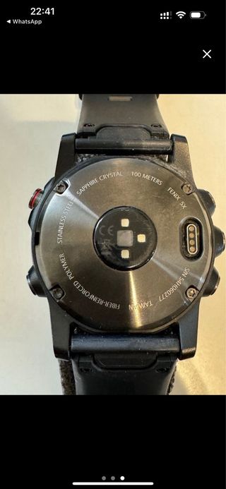 Garmin Fenix 5X Sapphire Negro/Plata
