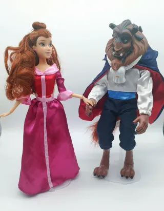 Set Bambole La Bella e la Bestia Disney