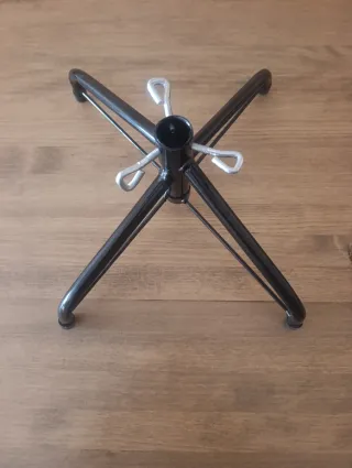 Soporte Árbol Navidad Metálico Negro