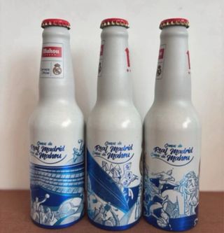3 bottiglie Mahou Real Madrid