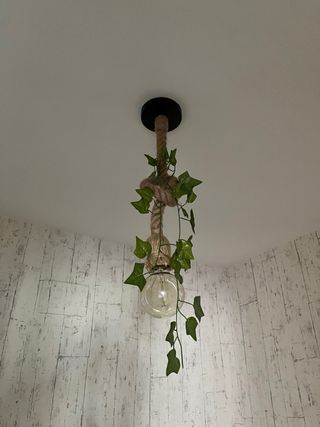 Lampara techo cuerda