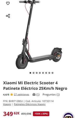 Xiaomi Mi Electric Scooter 4 Patinete Eléctrico