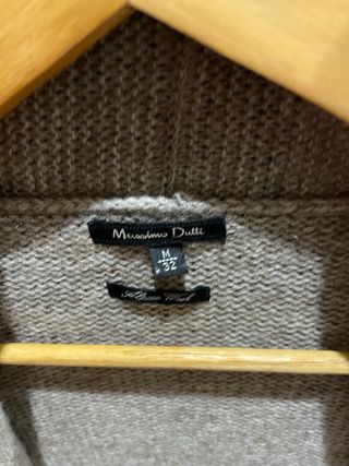 Chaqueta Massimo Dutti Lana Beige