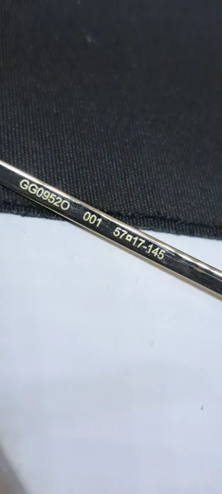 Gafa Gucci Dorada y Blanco