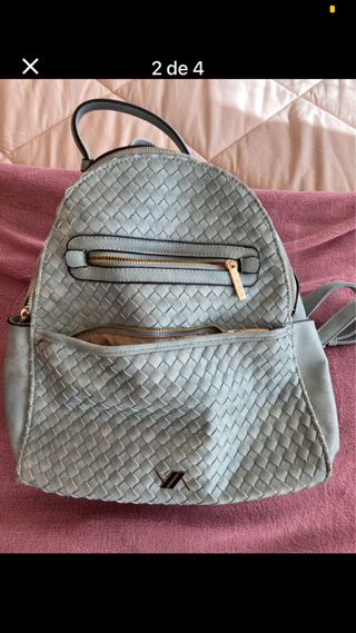 Mochila Verde Trançada